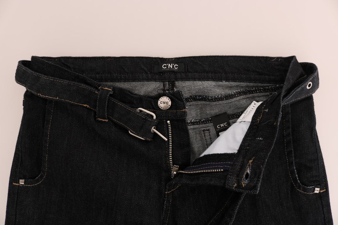 Jean slim stretch en coton bleu Costume National