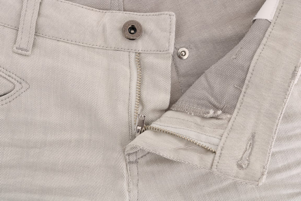 Jeans slim Costume National en coton stretch blanc