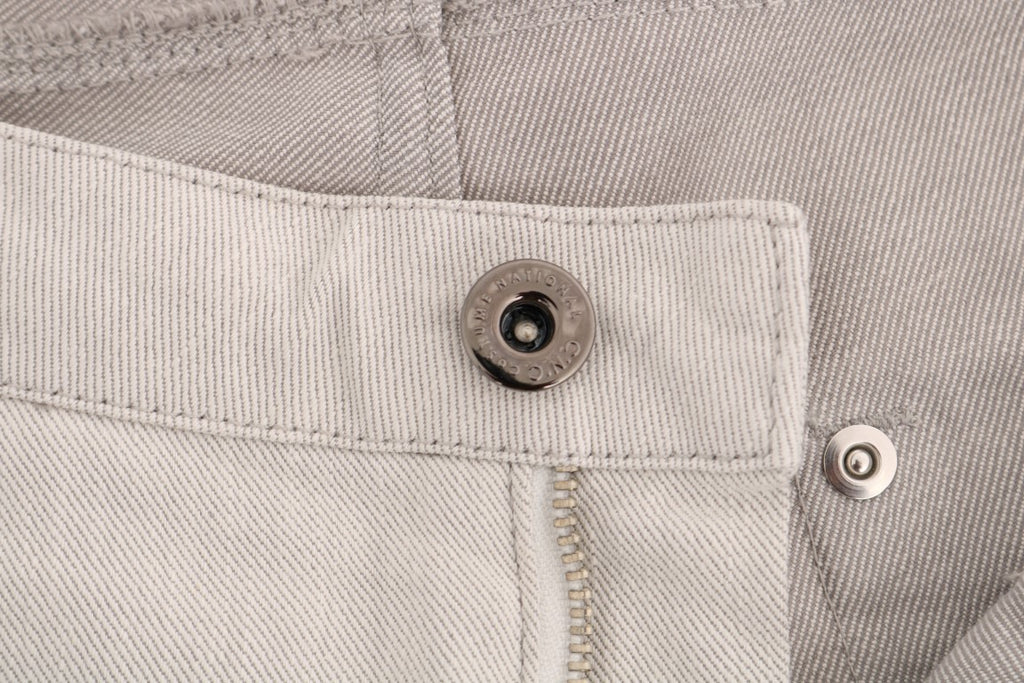 Jeans slim Costume National en coton stretch blanc