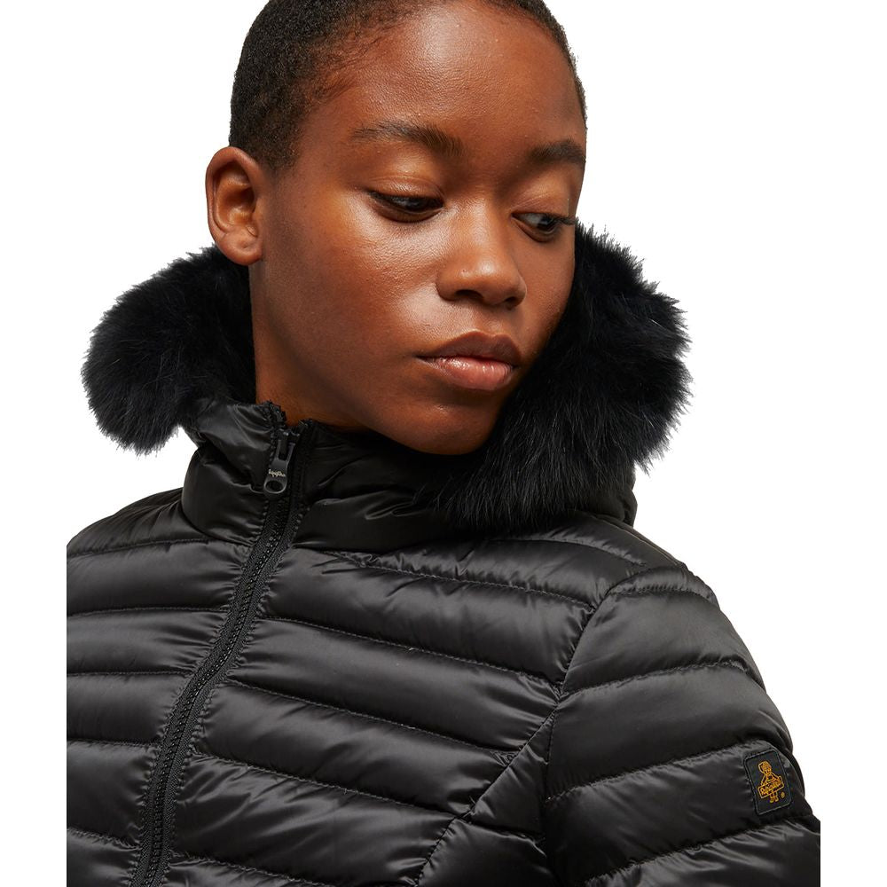 Refrigiwear Schwarze Nylonjacke für Damen