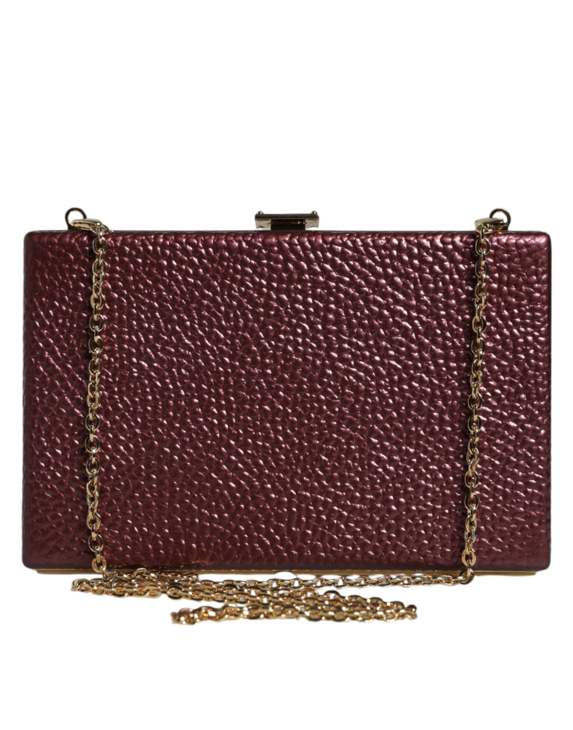 Sac de Soirée Bandoulière Dolce & Gabbana en Cuir Marron