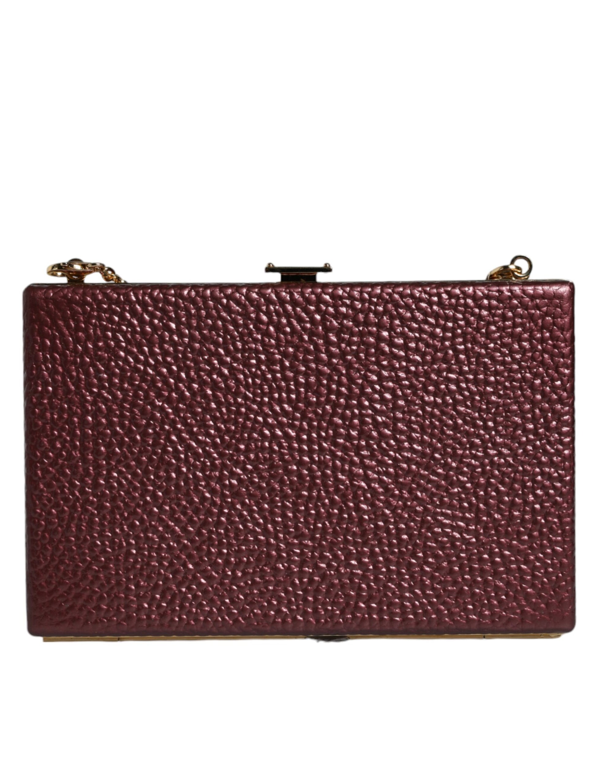 Sac de Soirée Bandoulière Dolce & Gabbana en Cuir Marron