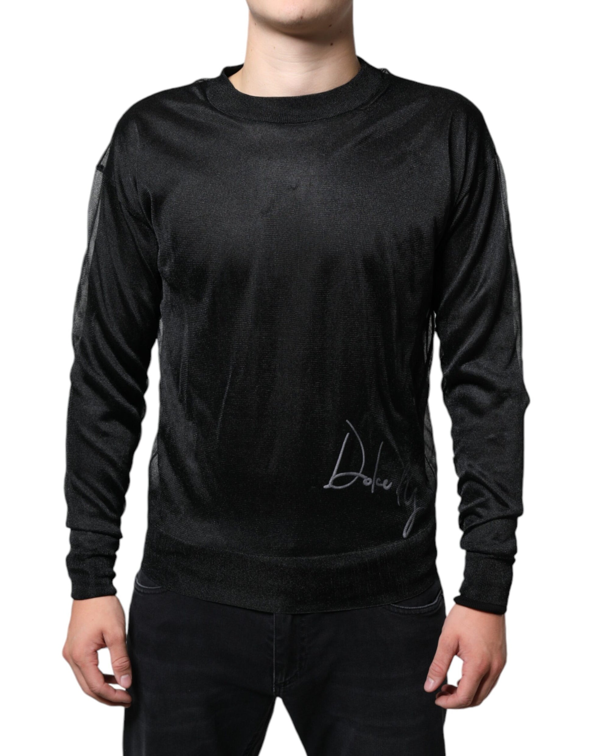 Pull Dolce & Gabbana en polyester noir