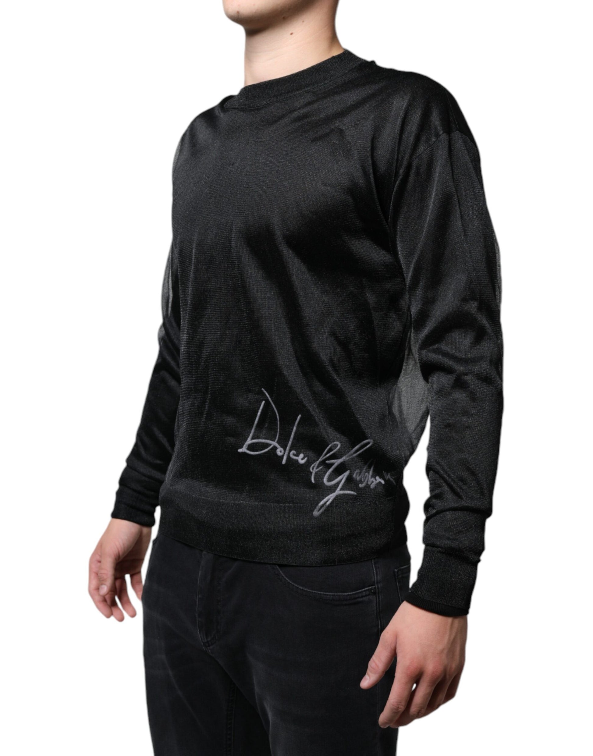 Pull Dolce & Gabbana en polyester noir
