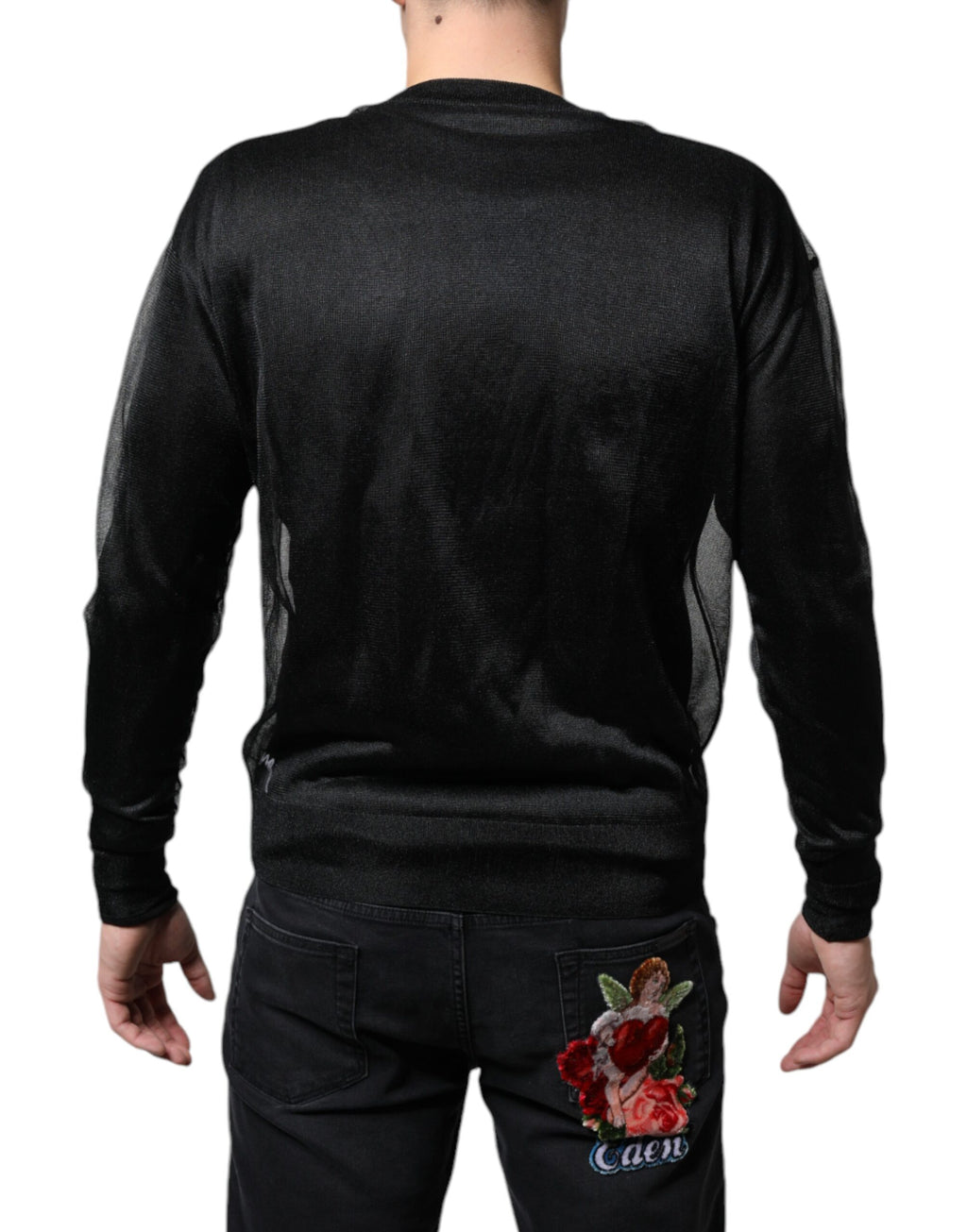 Pull Dolce & Gabbana en polyester noir