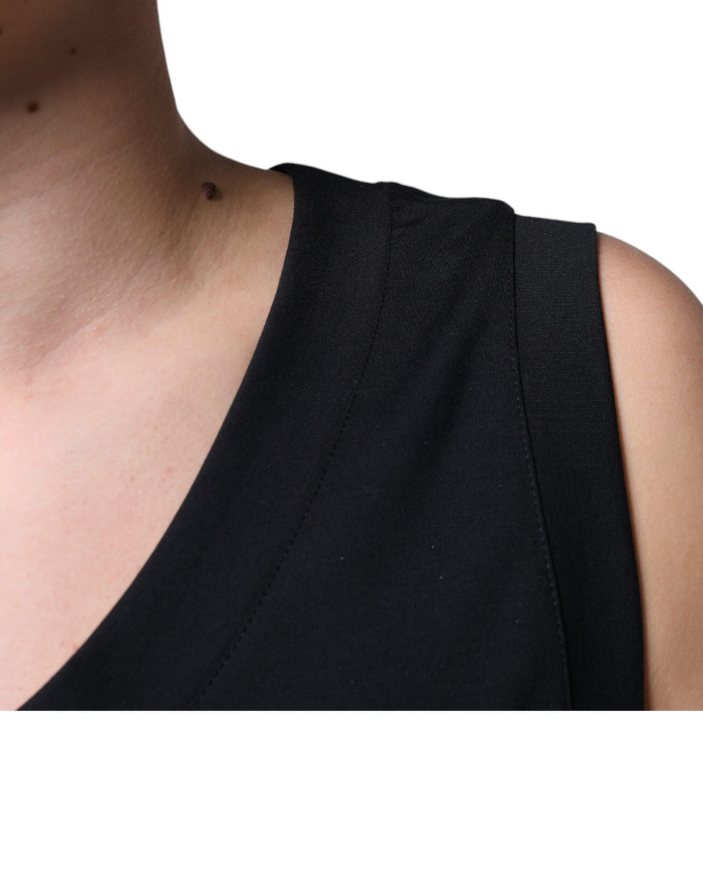 T-shirt sans manches Dolce & Gabbana en coton noir « Born To Be Free »