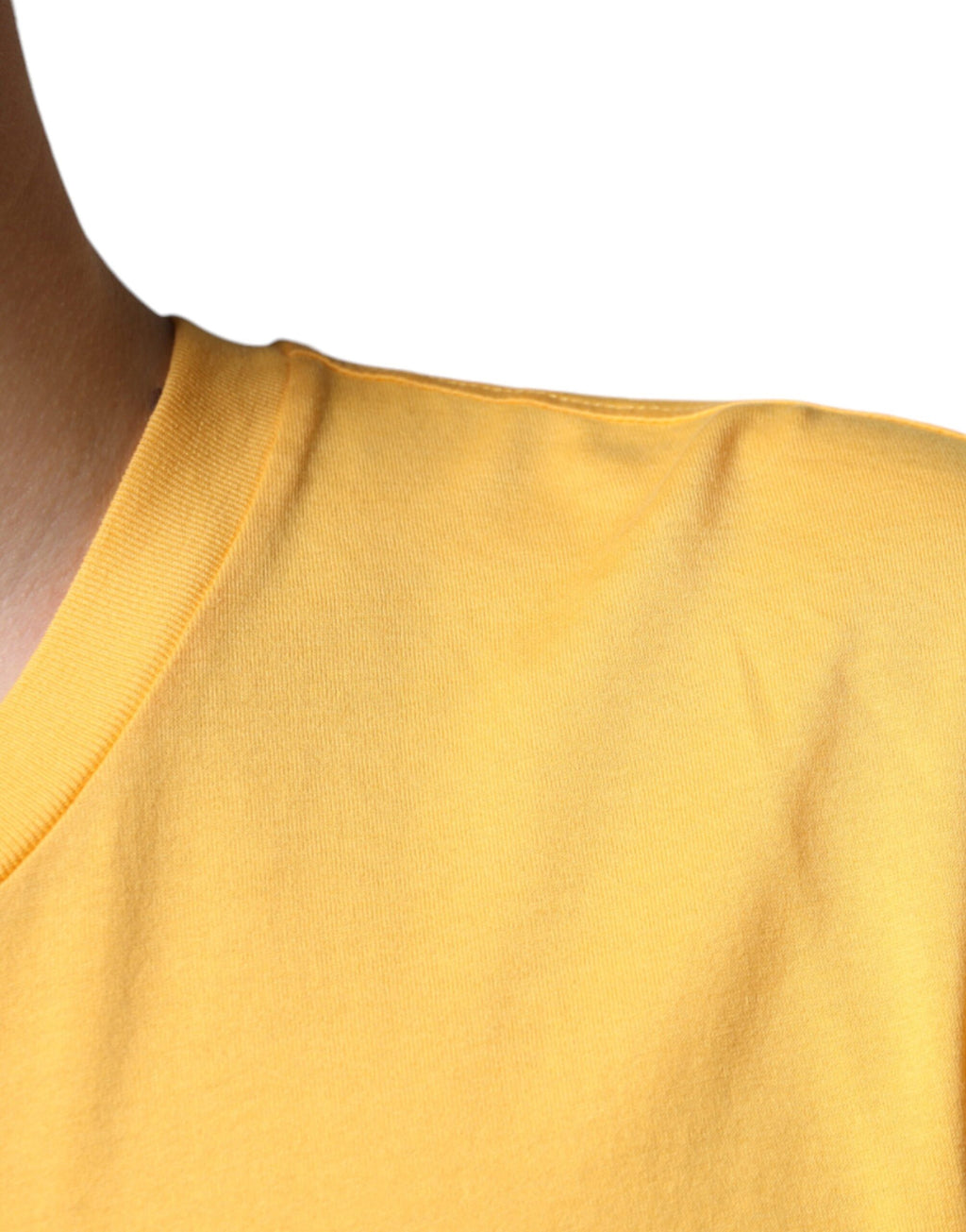 T-shirt Dolce & Gabbana en coton à col rond et imprimé floral Secret Garden jaune
