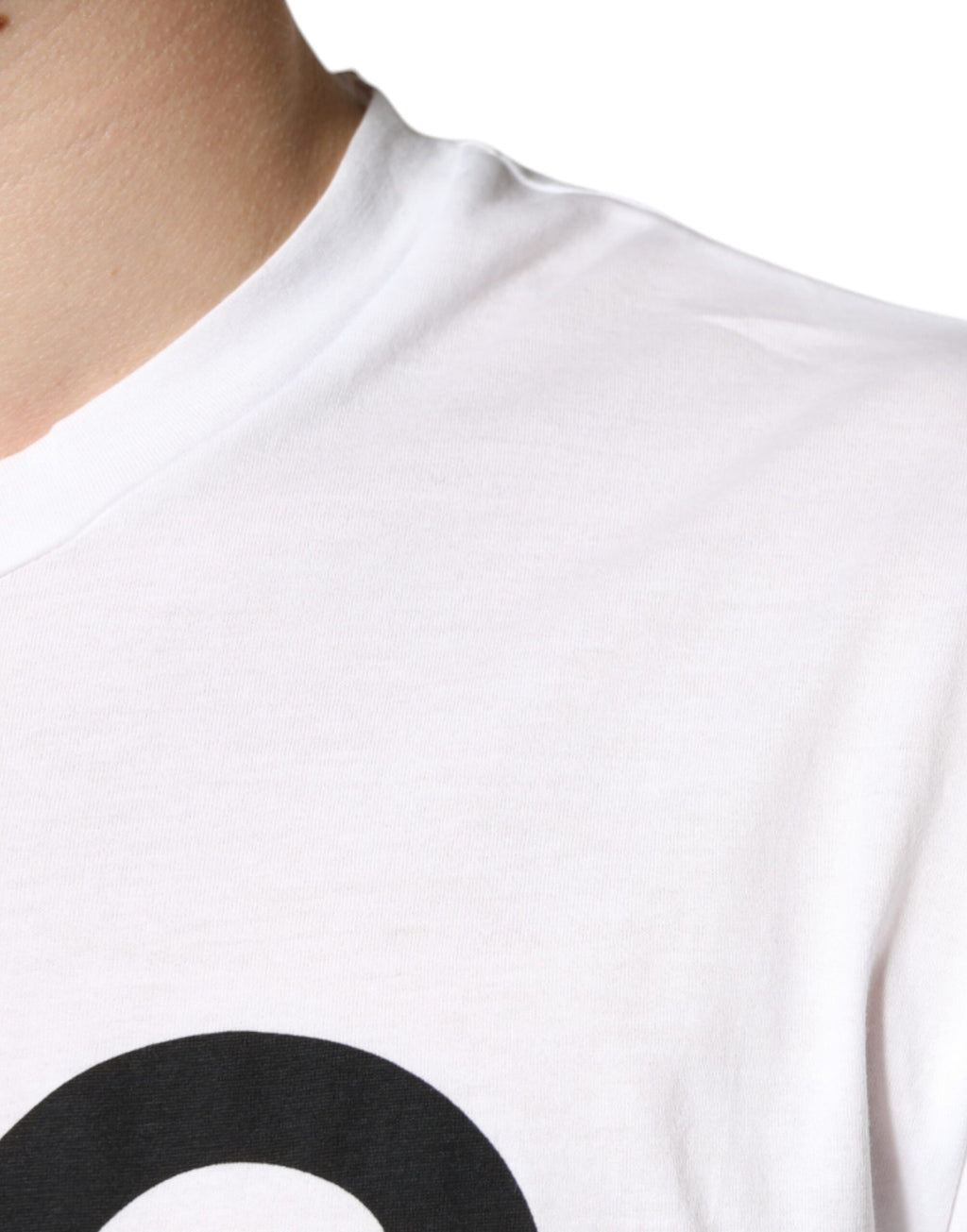 T-shirt décontracté Dolce & Gabbana en coton blanc avec logo DG imprimé