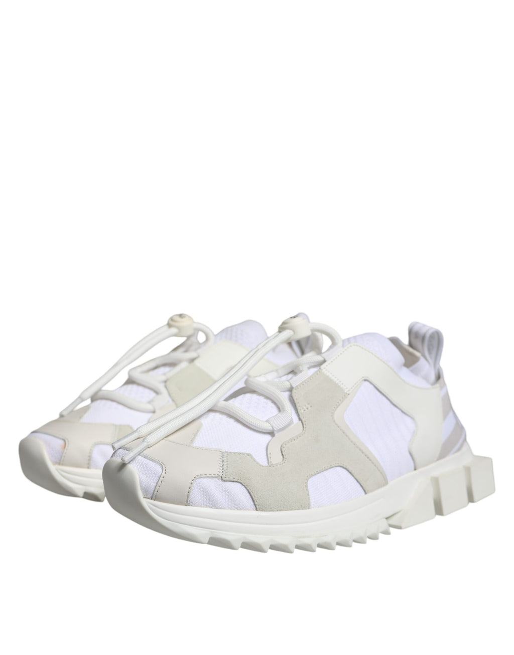 Chaussures Sneakers Dolce & Gabbana Sorrento Trekking en Maille Blanche