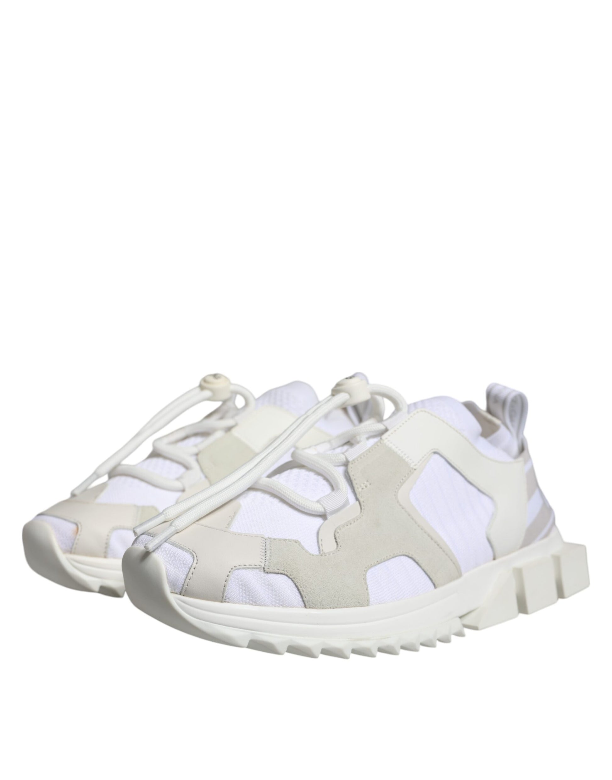 Chaussures Sneakers Dolce & Gabbana Sorrento Trekking en Maille Blanche