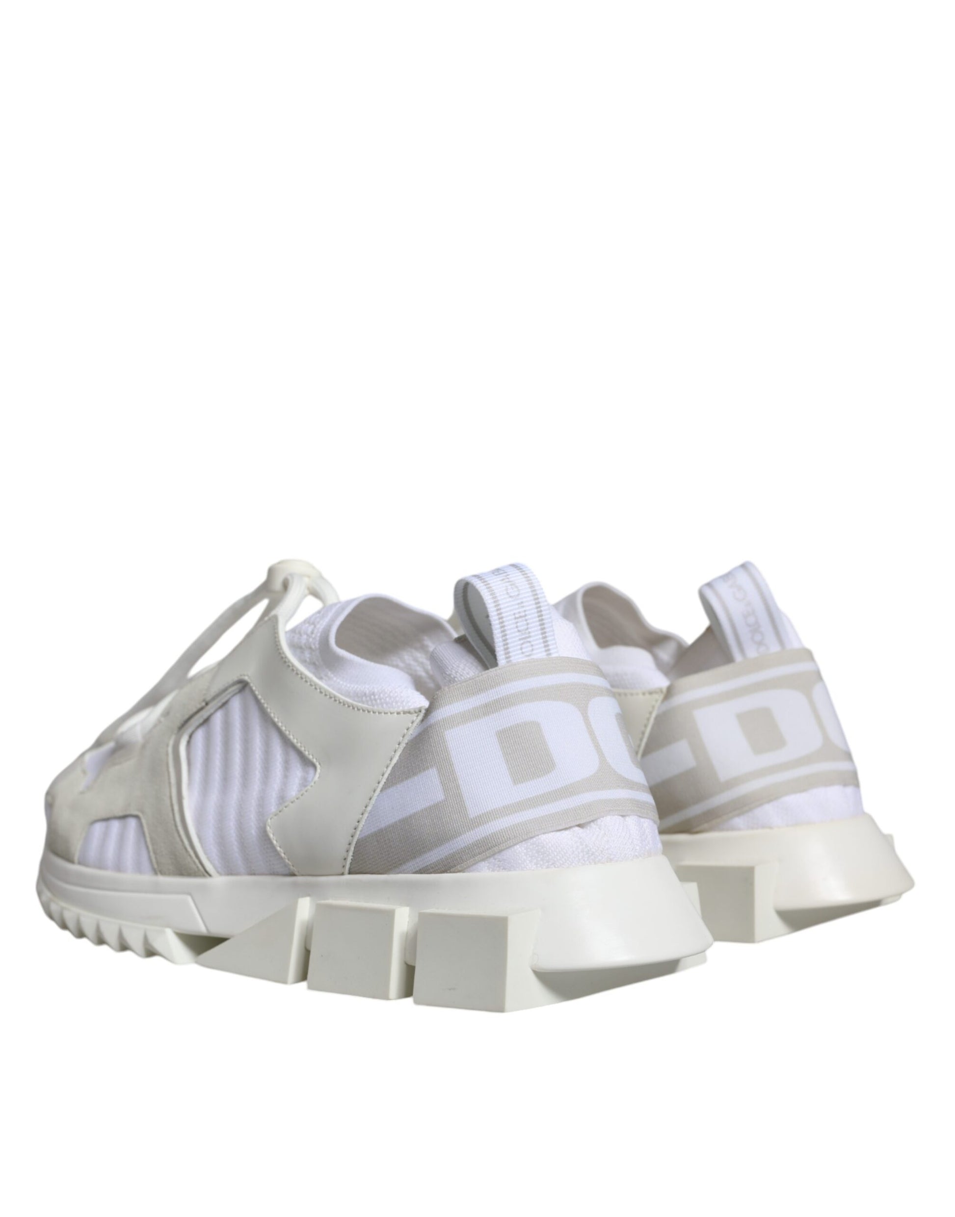 Chaussures Sneakers Dolce & Gabbana Sorrento Trekking en Maille Blanche