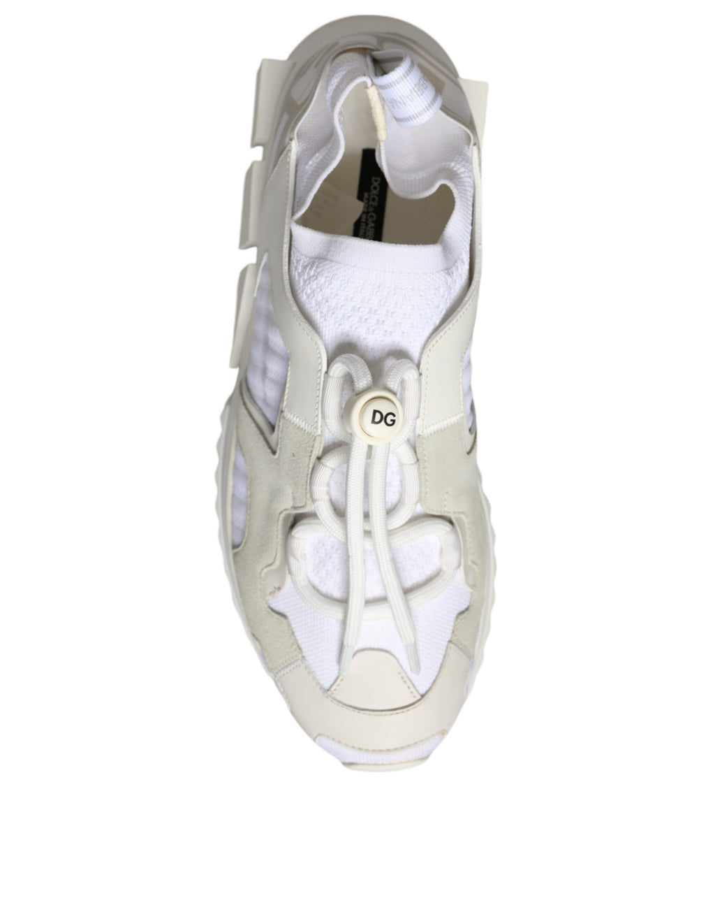 Chaussures Sneakers Dolce & Gabbana Sorrento Trekking en Maille Blanche