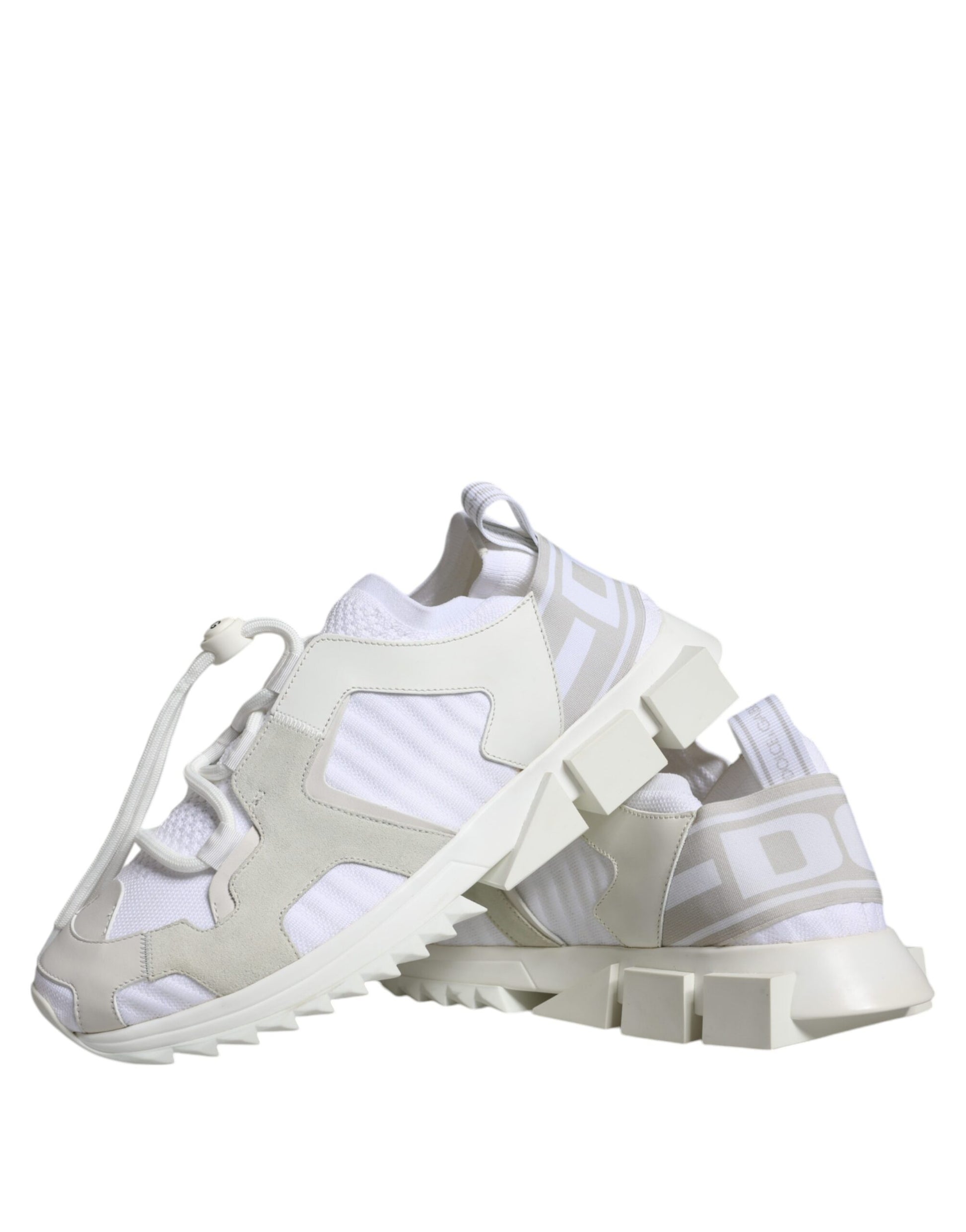 Chaussures Sneakers Dolce & Gabbana Sorrento Trekking en Maille Blanche