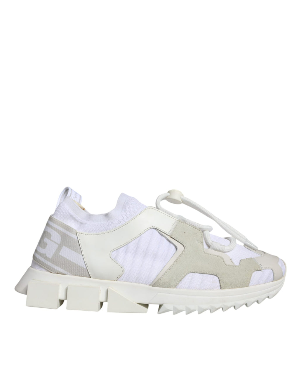 Chaussures Sneakers Dolce & Gabbana Sorrento Trekking en Maille Blanche