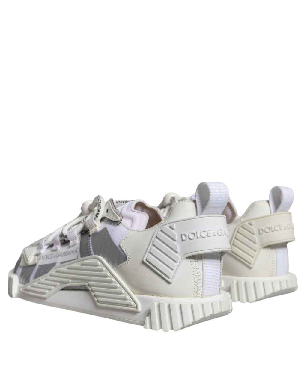 Chaussures Sneakers Basses NS1 Dolce & Gabbana Blanches à Lacets