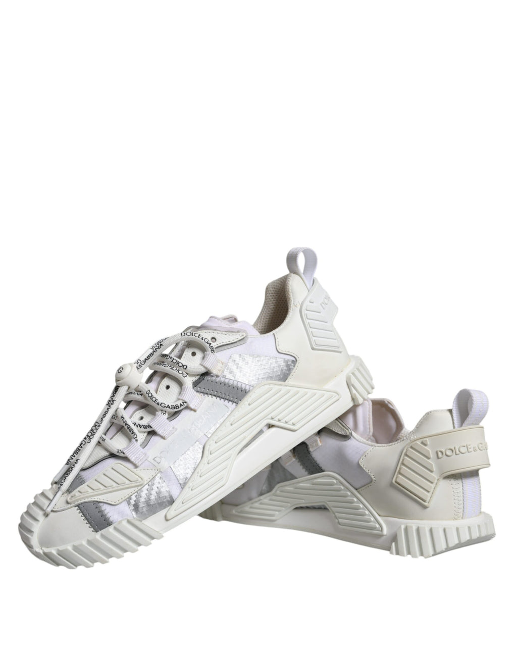 Chaussures Sneakers Basses NS1 Dolce & Gabbana Blanches à Lacets
