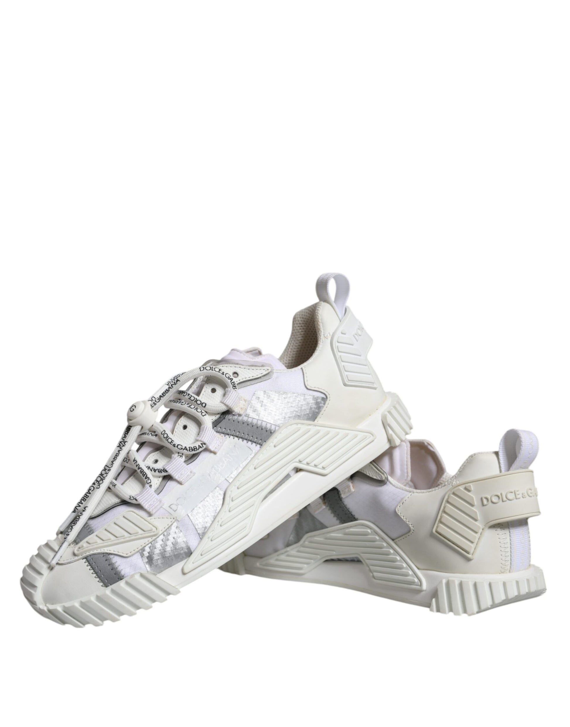 Chaussures Sneakers Basses NS1 Dolce & Gabbana Blanches à Lacets
