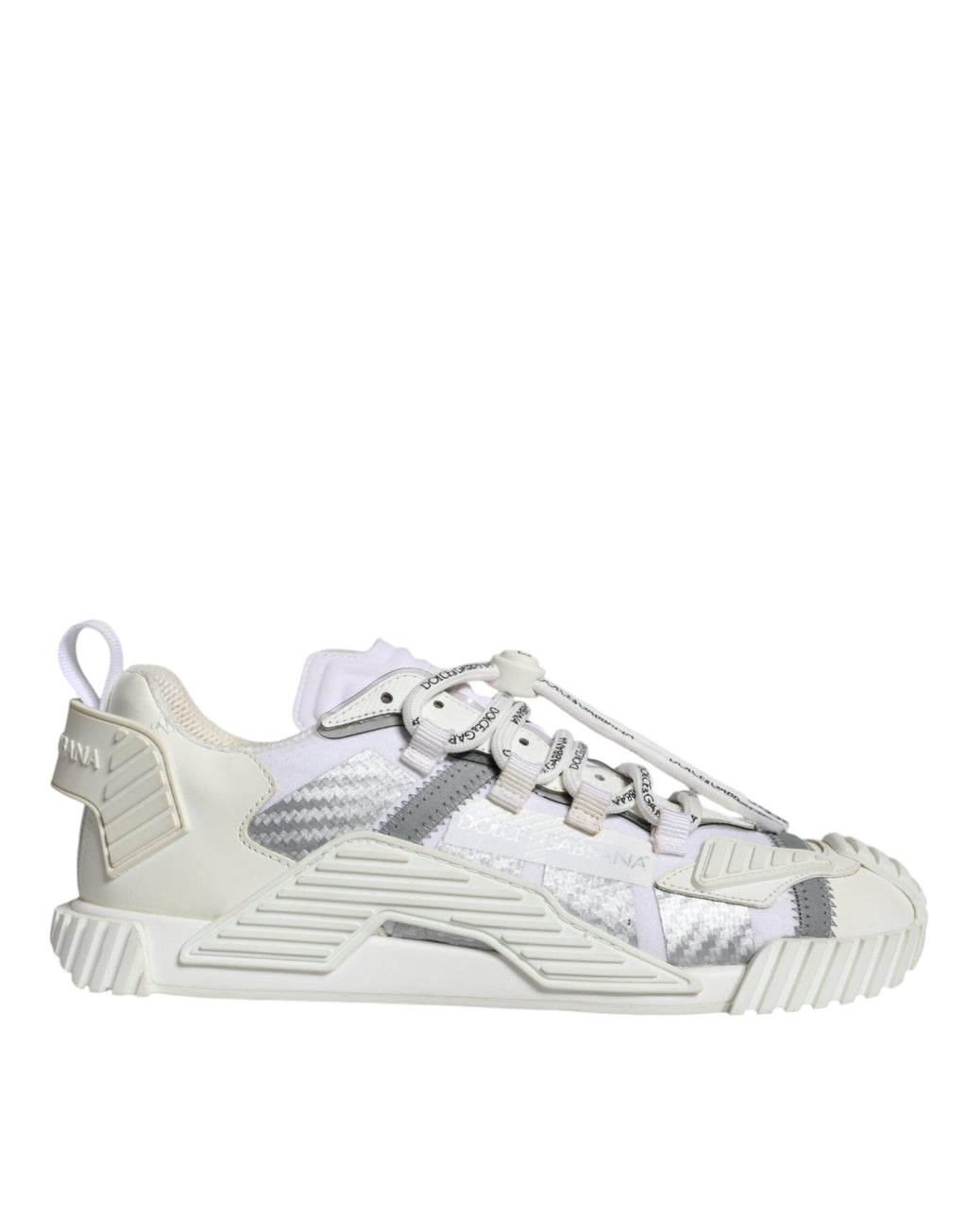 Chaussures Sneakers Basses NS1 Dolce & Gabbana Blanches à Lacets