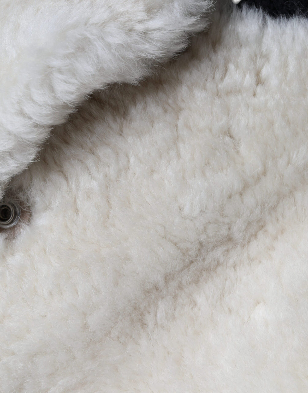 Burberry Gilet en cuir et peau lainée blanc WARRENFORD