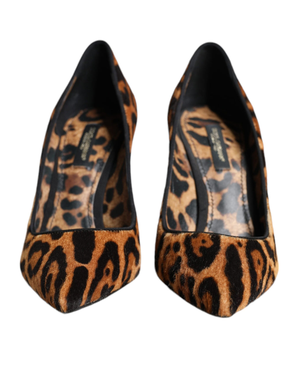Escarpins Dolce & Gabbana en Pouliche Marron Imprimé Léopard