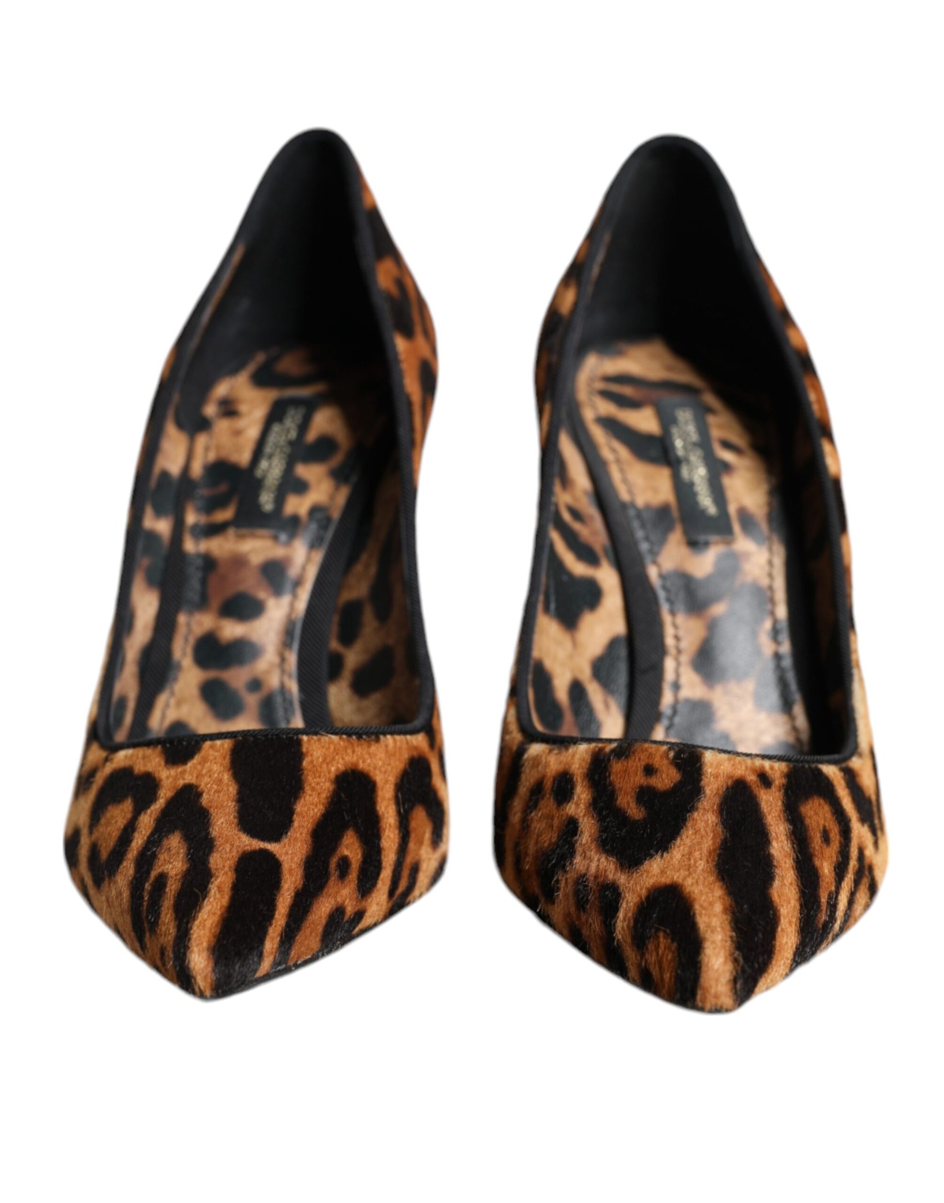 Escarpins Dolce & Gabbana en Pouliche Marron Imprimé Léopard