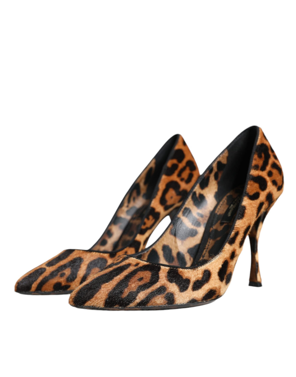 Escarpins Dolce & Gabbana en Pouliche Marron Imprimé Léopard