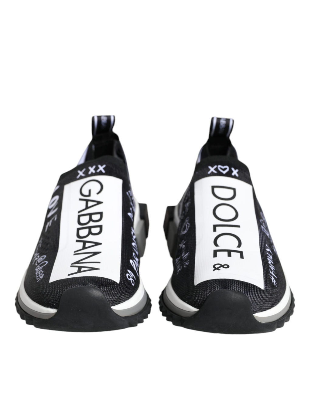 Chaussures Sneakers Basses Dolce & Gabbana Sorrento Noir Blanc