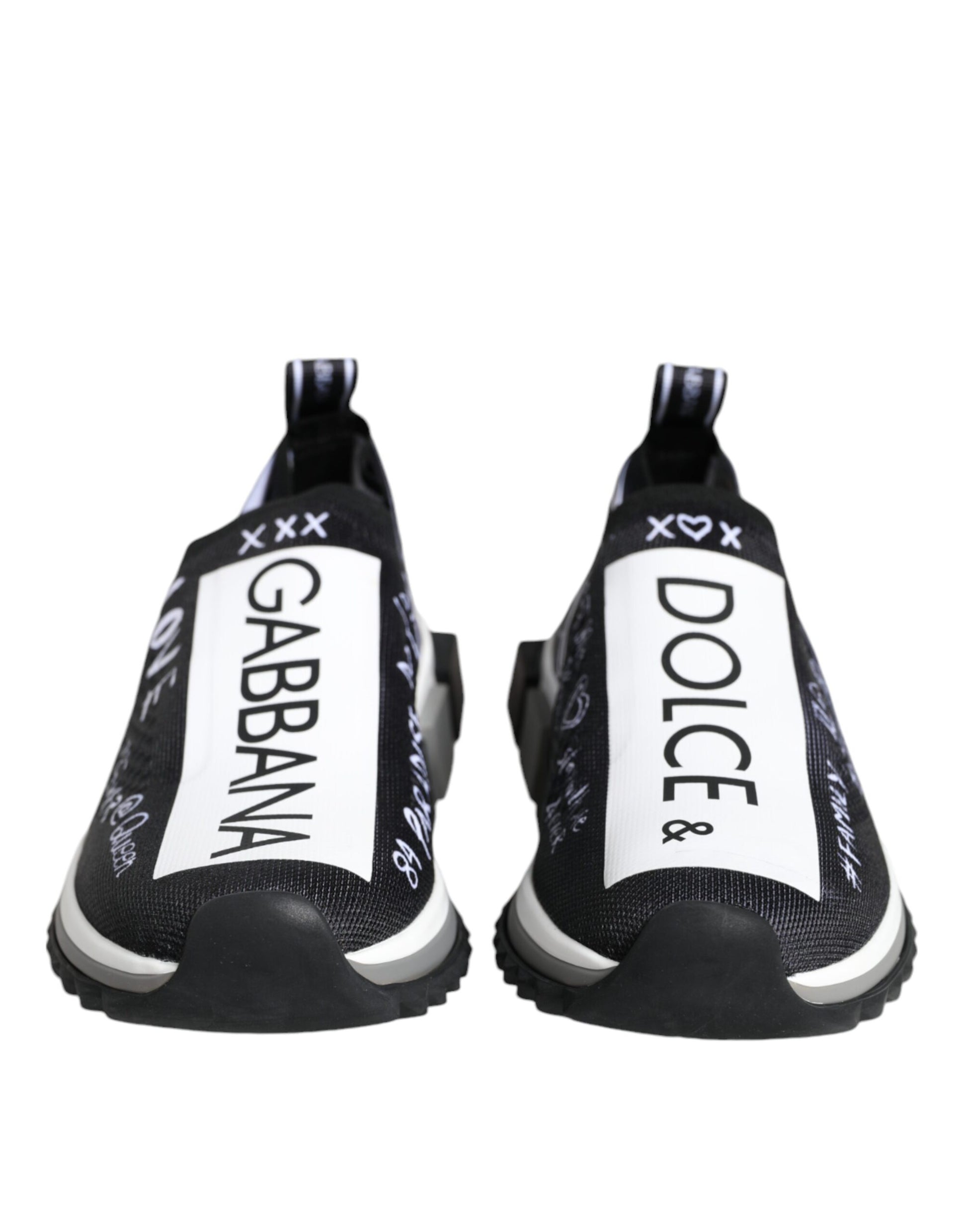 Chaussures Sneakers Basses Dolce & Gabbana Sorrento Noir Blanc