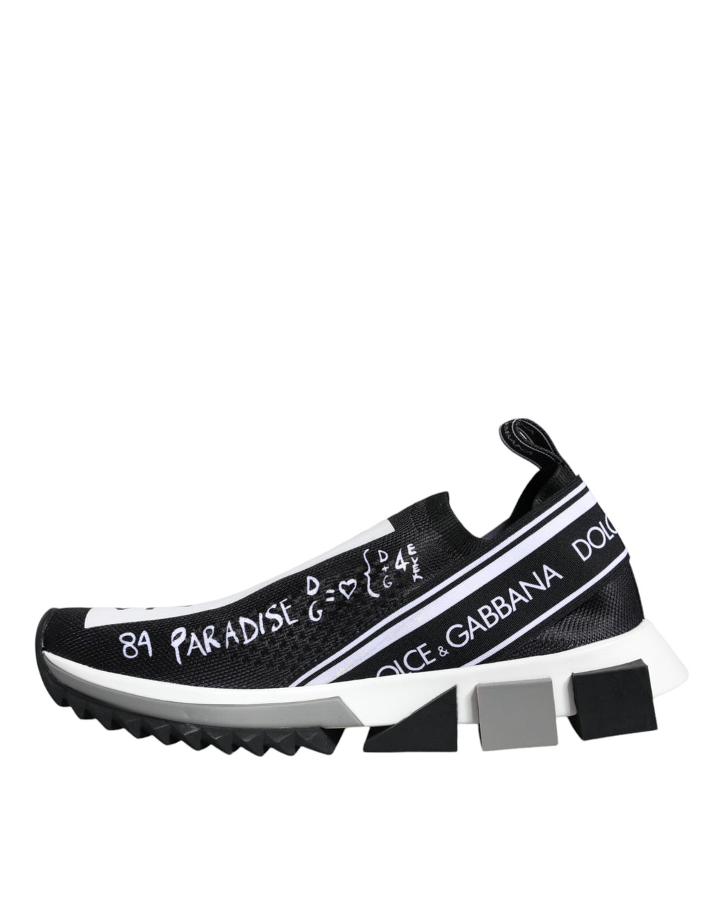 Chaussures Sneakers Basses Dolce & Gabbana Sorrento Noir Blanc