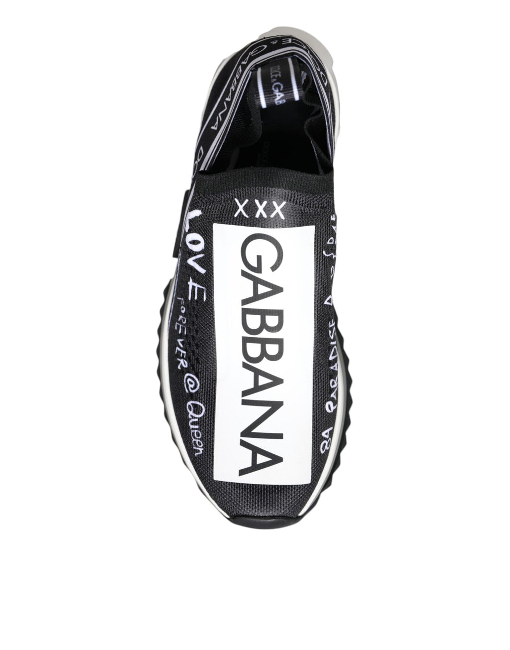 Chaussures Sneakers Basses Dolce & Gabbana Sorrento Noir Blanc