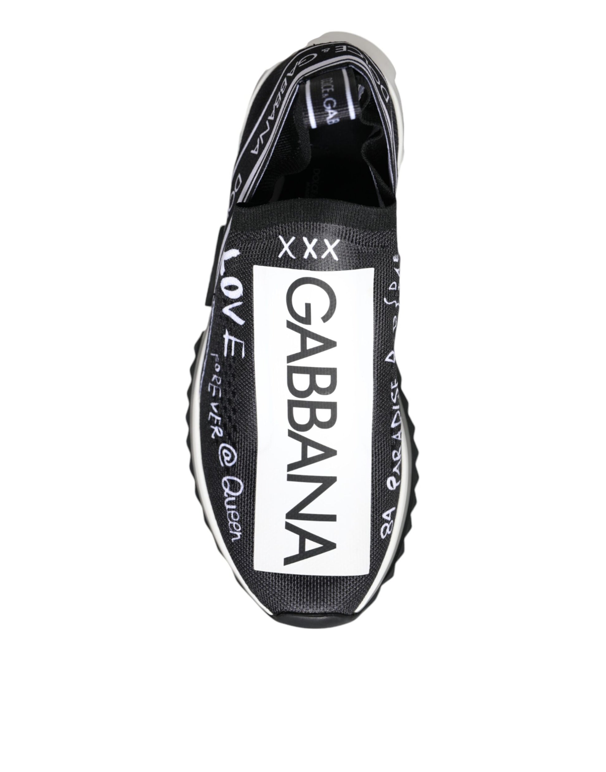 Chaussures Sneakers Basses Dolce & Gabbana Sorrento Noir Blanc