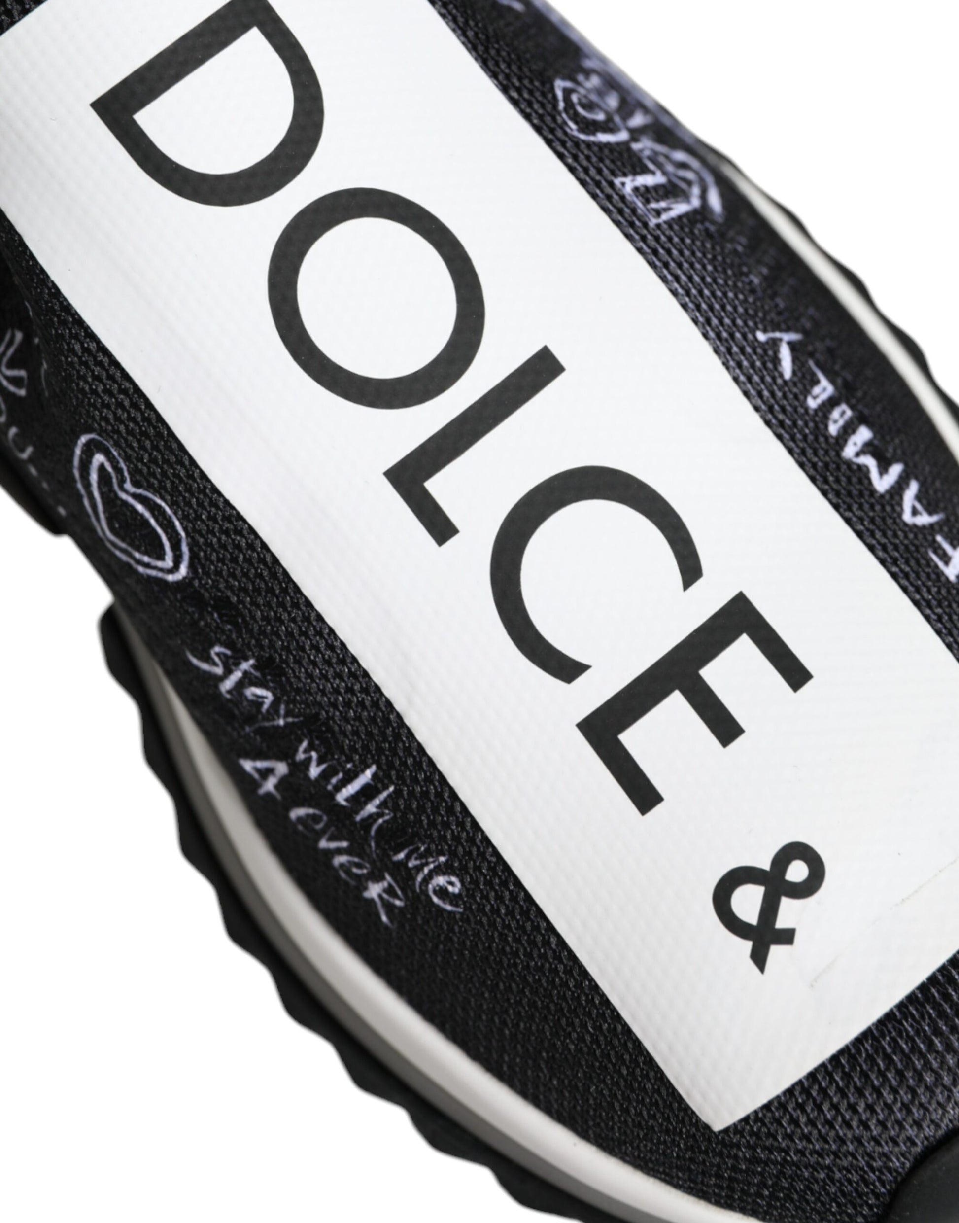 Chaussures Sneakers Basses Dolce & Gabbana Sorrento Noir Blanc