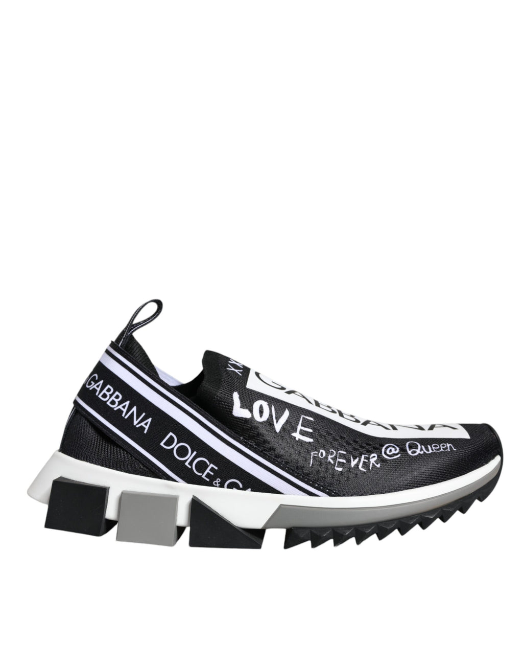 Chaussures Sneakers Basses Dolce & Gabbana Sorrento Noir Blanc