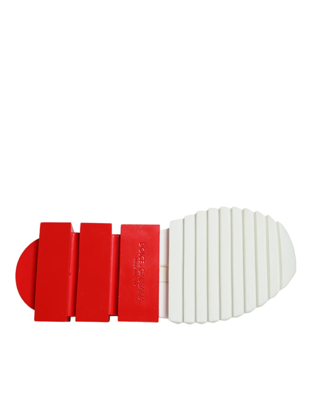 Dolce & Gabbana Baskets basses Sorrento rouges et blanches pour hommes
