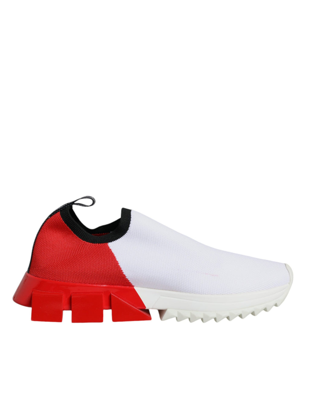 Dolce & Gabbana Baskets basses Sorrento rouges et blanches pour hommes