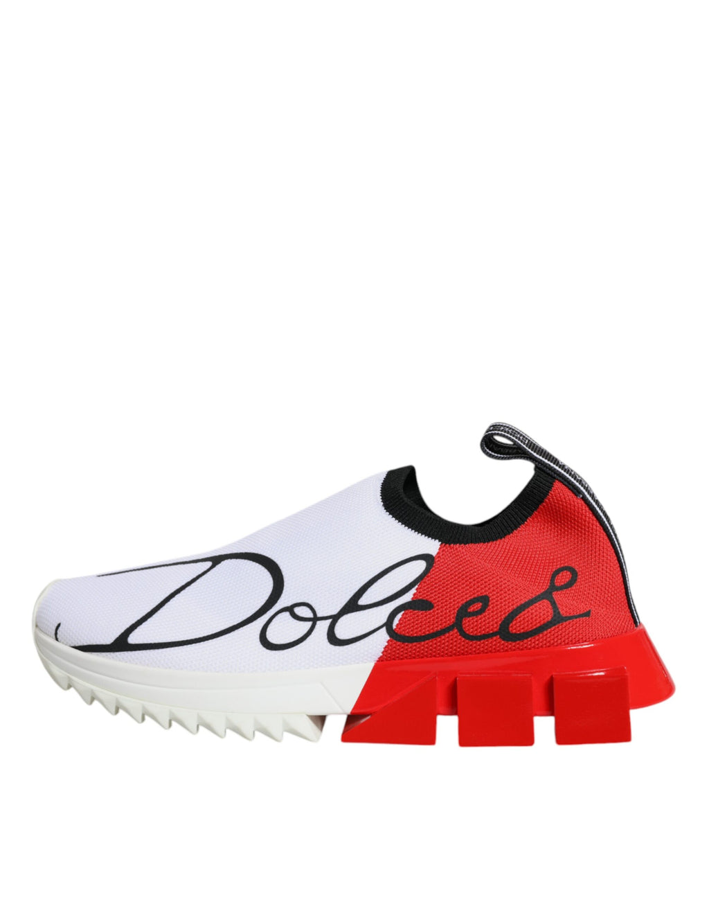 Dolce & Gabbana Baskets basses Sorrento rouges et blanches pour hommes