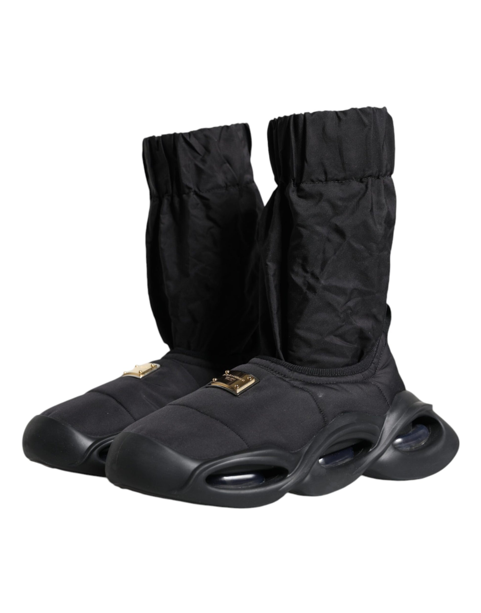 Chaussures Sneakers Chaussettes Dolce & Gabbana Noires À Enfiler Wave