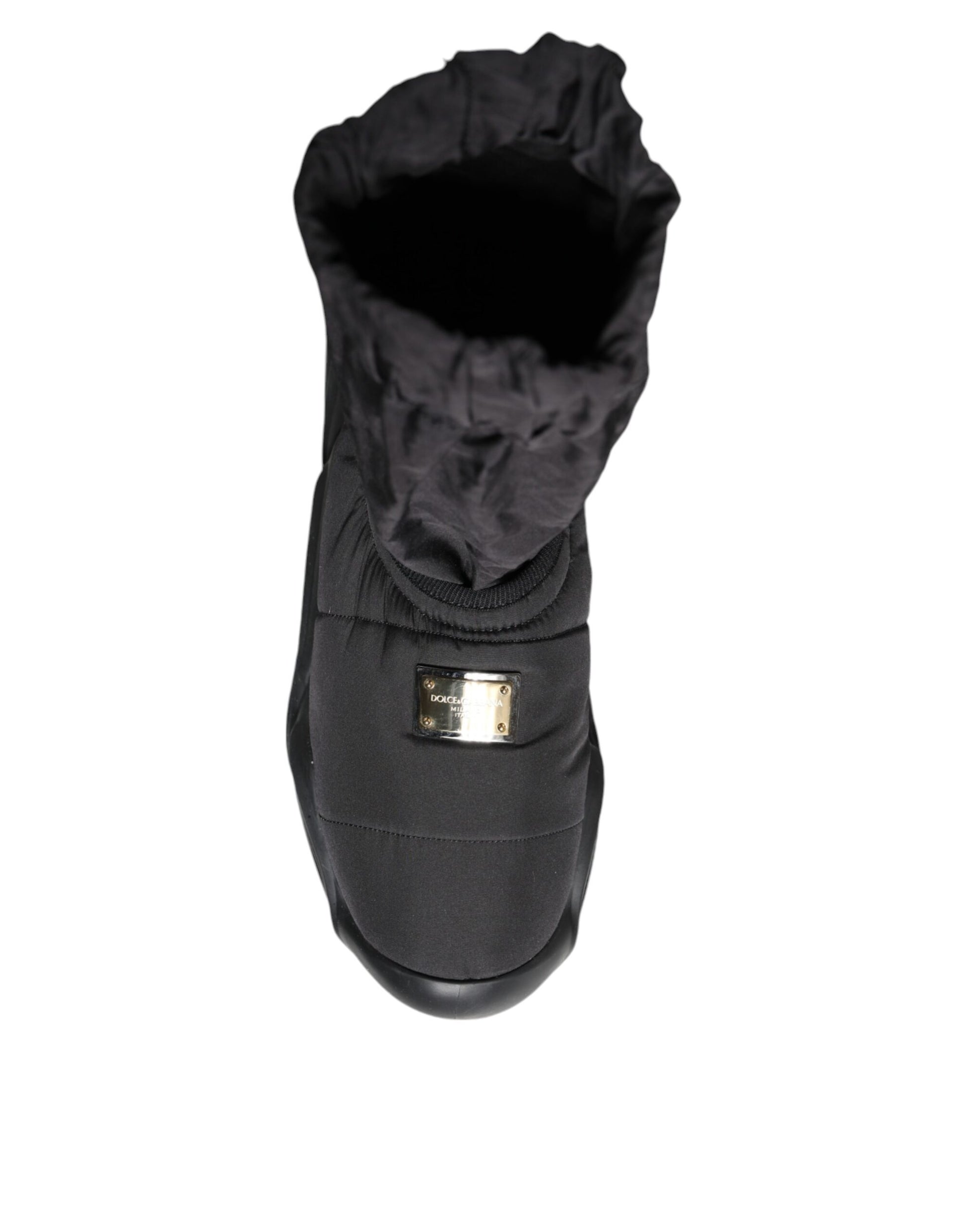 Chaussures Sneakers Chaussettes Dolce & Gabbana Noires À Enfiler Wave