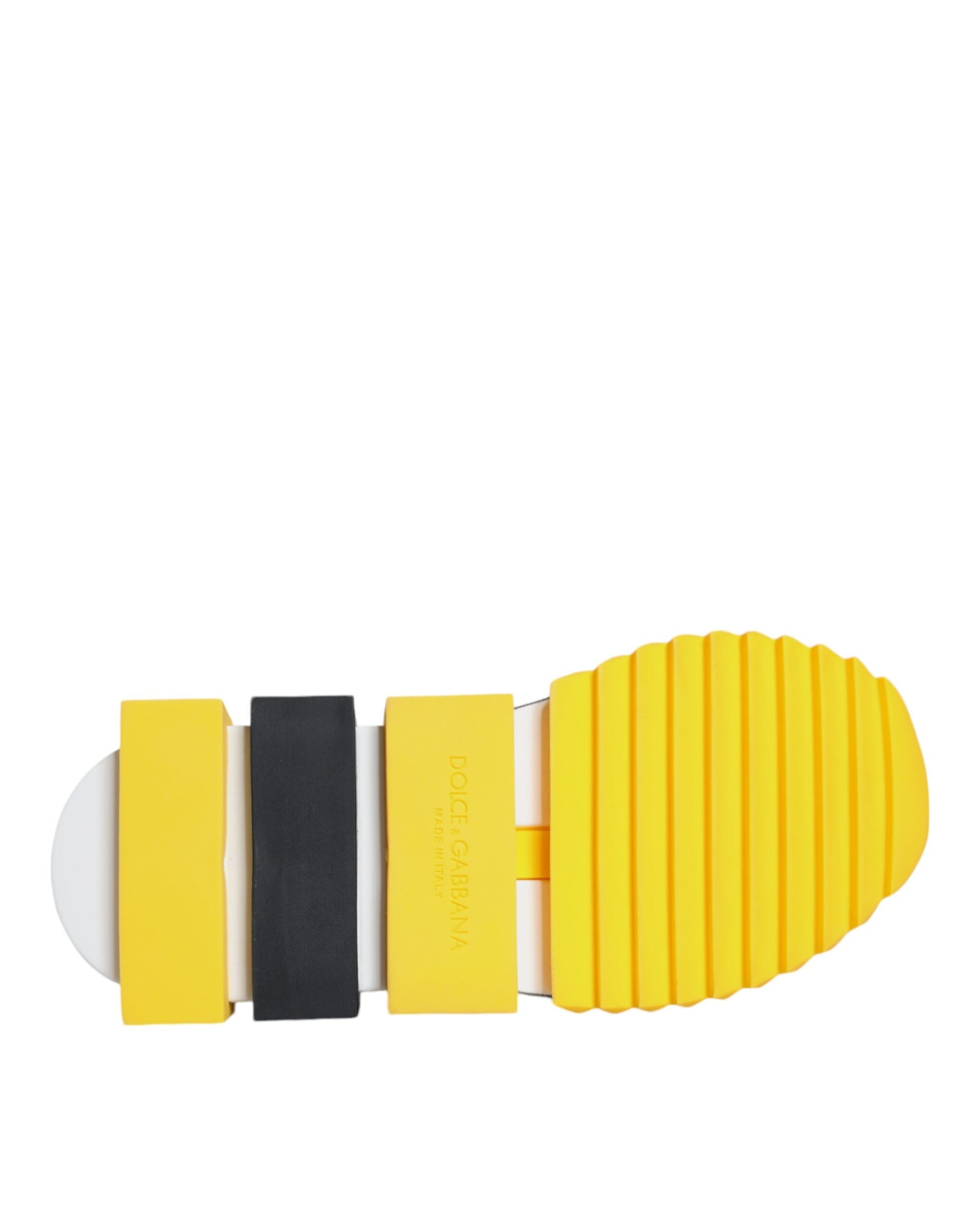 Chaussures Baskets Basses Dolce & Gabbana Sorrento Jaune Cristaux