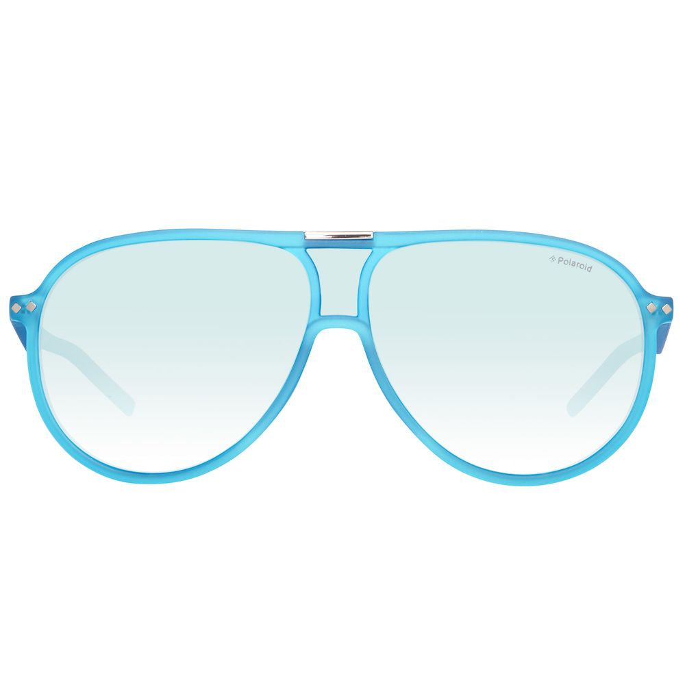 Lunettes de soleil Polaroid en acétate bleu