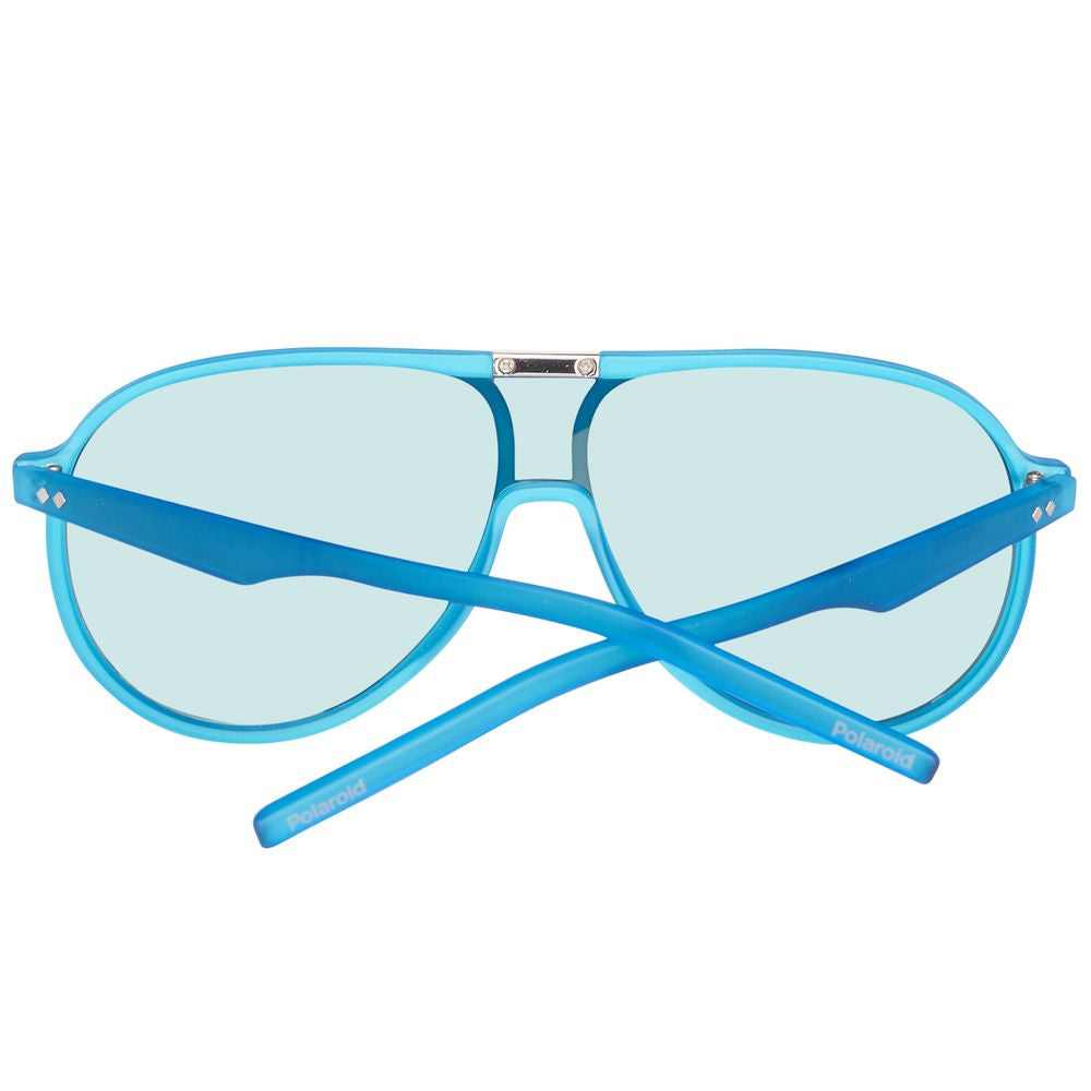 Lunettes de soleil Polaroid en acétate bleu
