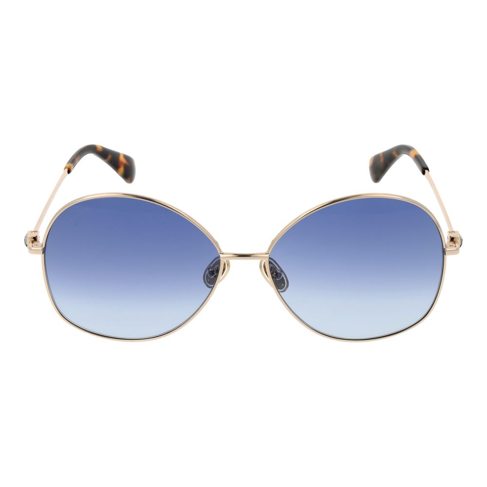 Lunettes de soleil Max Mara en métal doré