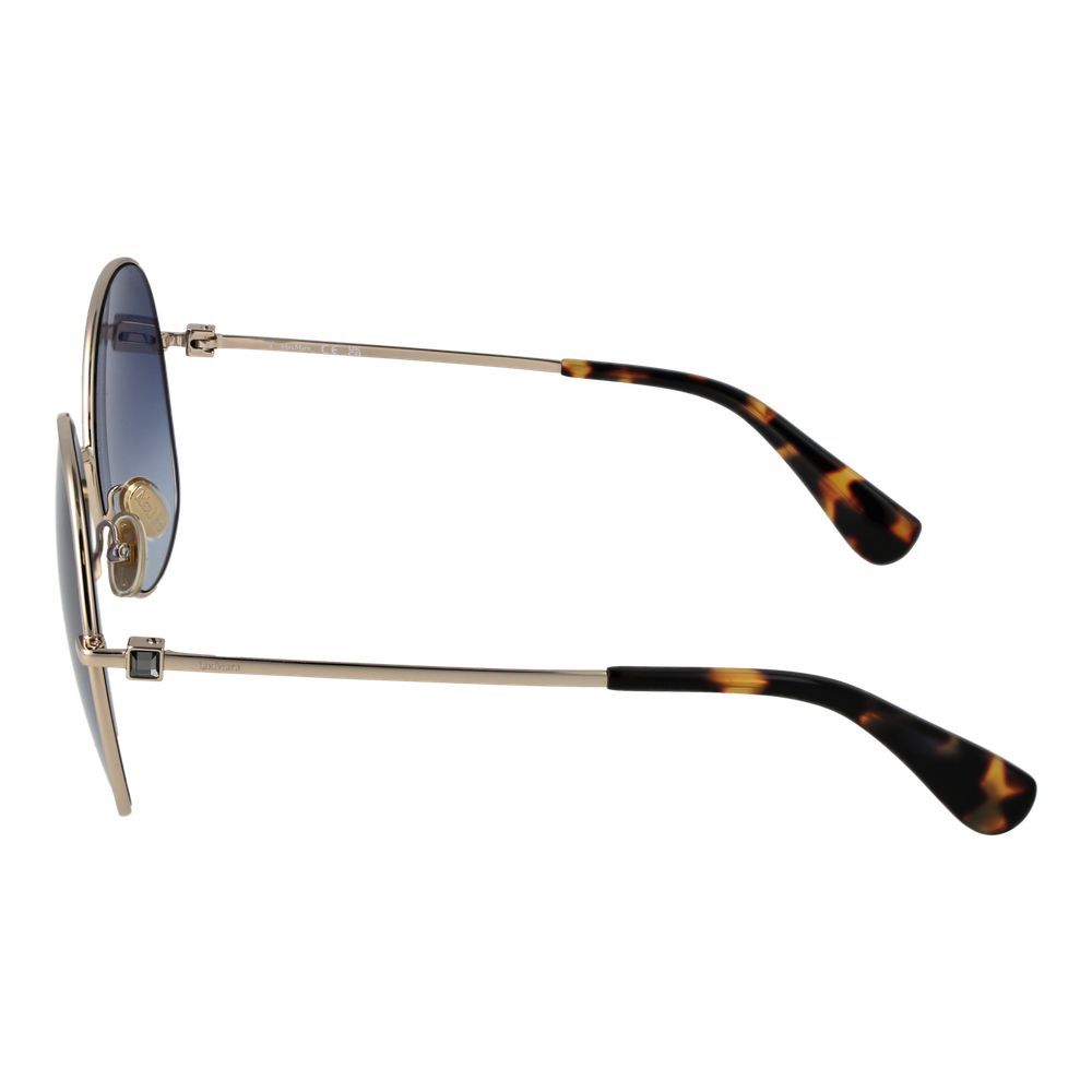 Lunettes de soleil Max Mara en métal doré