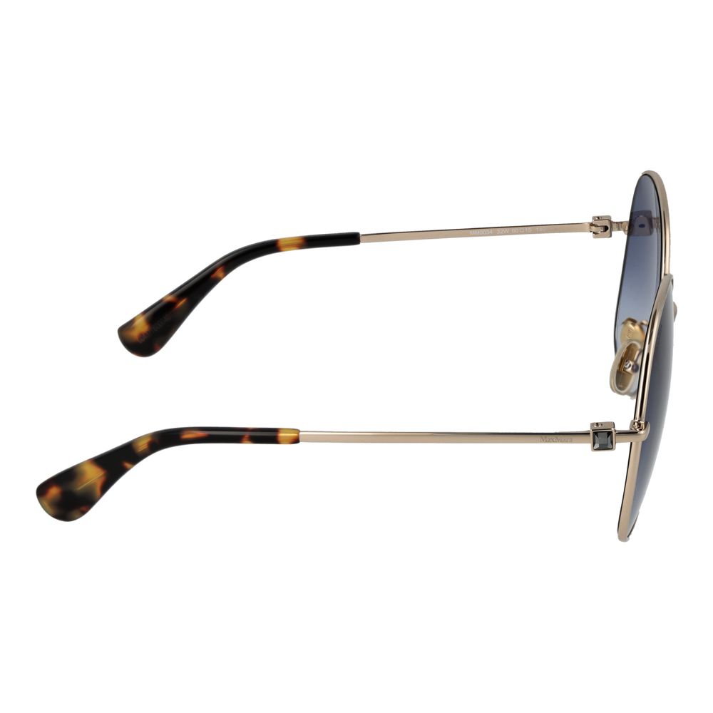 Lunettes de soleil Max Mara en métal doré