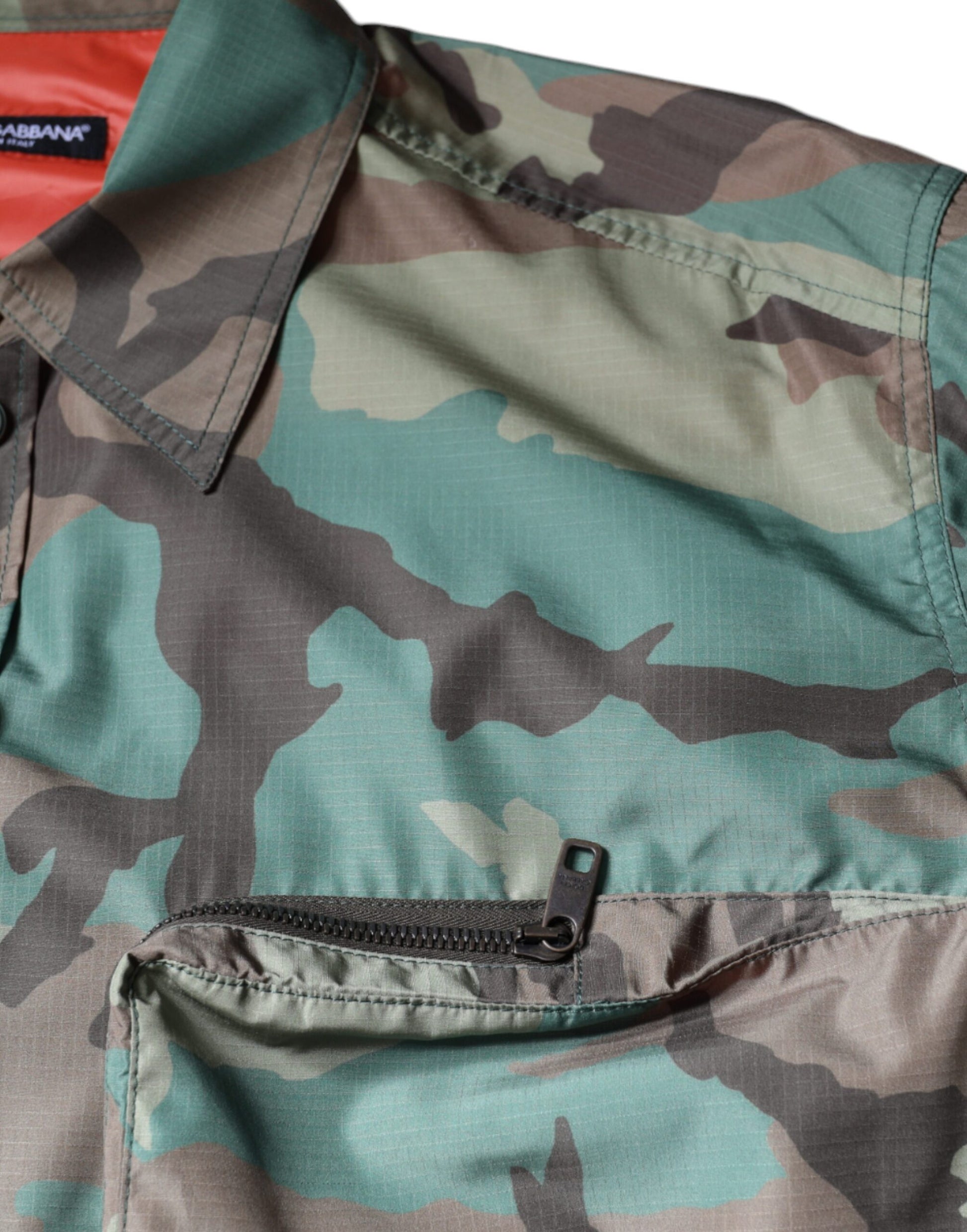 Chemise boutonnée Dolce & Gabbana camouflage multicolore