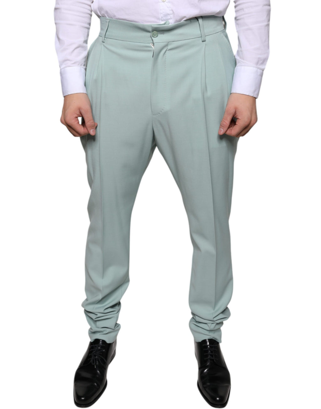 Dolce & Gabbana Green Dress Pants for Men alternate view