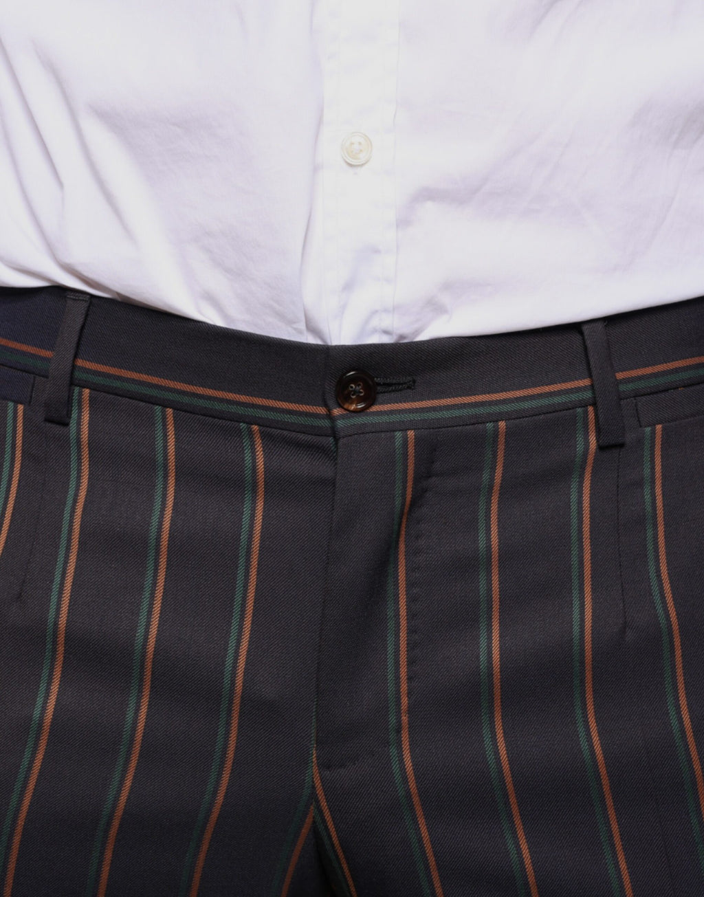 Pantalon habillé skinny pour homme Dolce & Gabbana à rayures marron