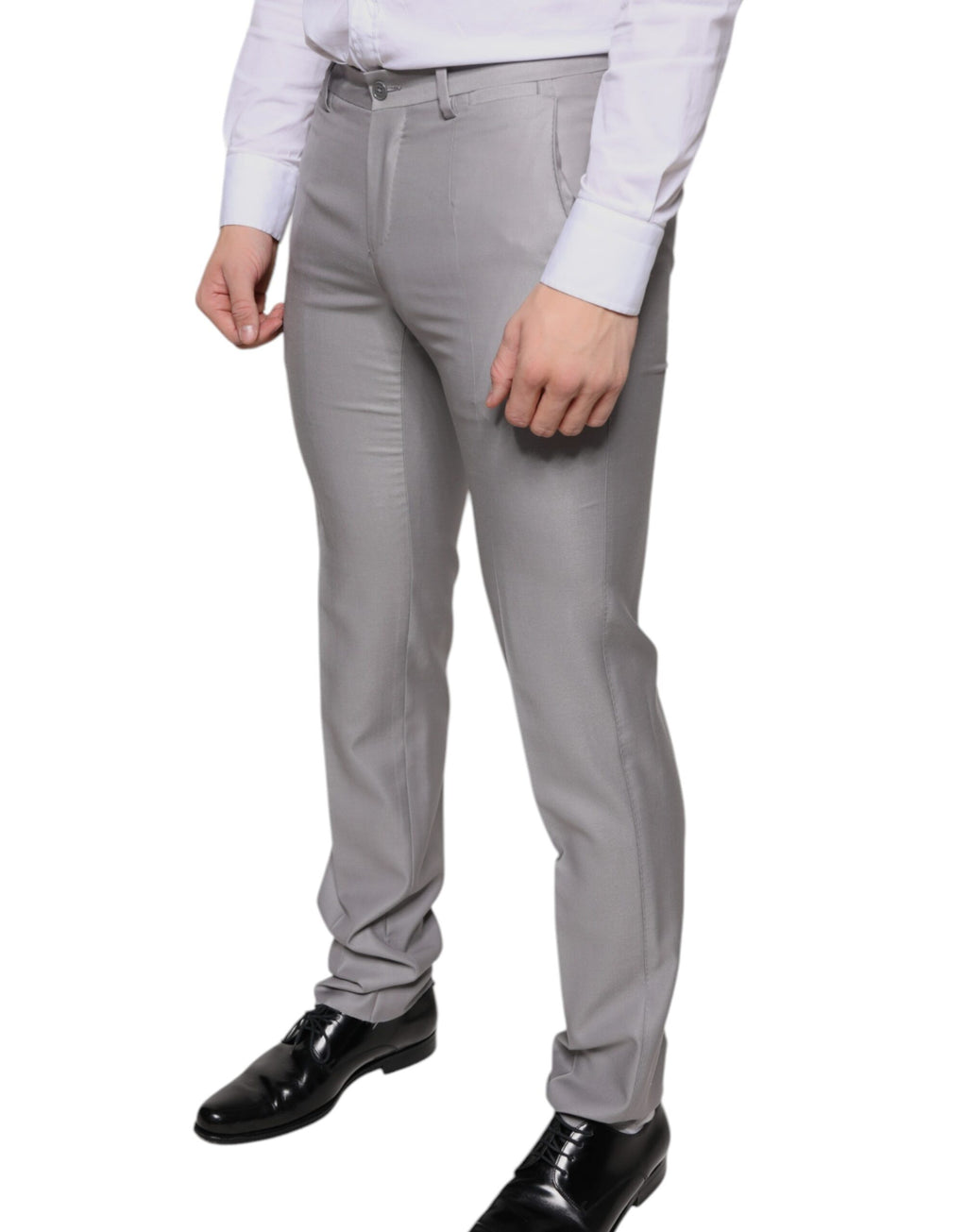Pantalon de costume Dolce & Gabbana en laine gris clair