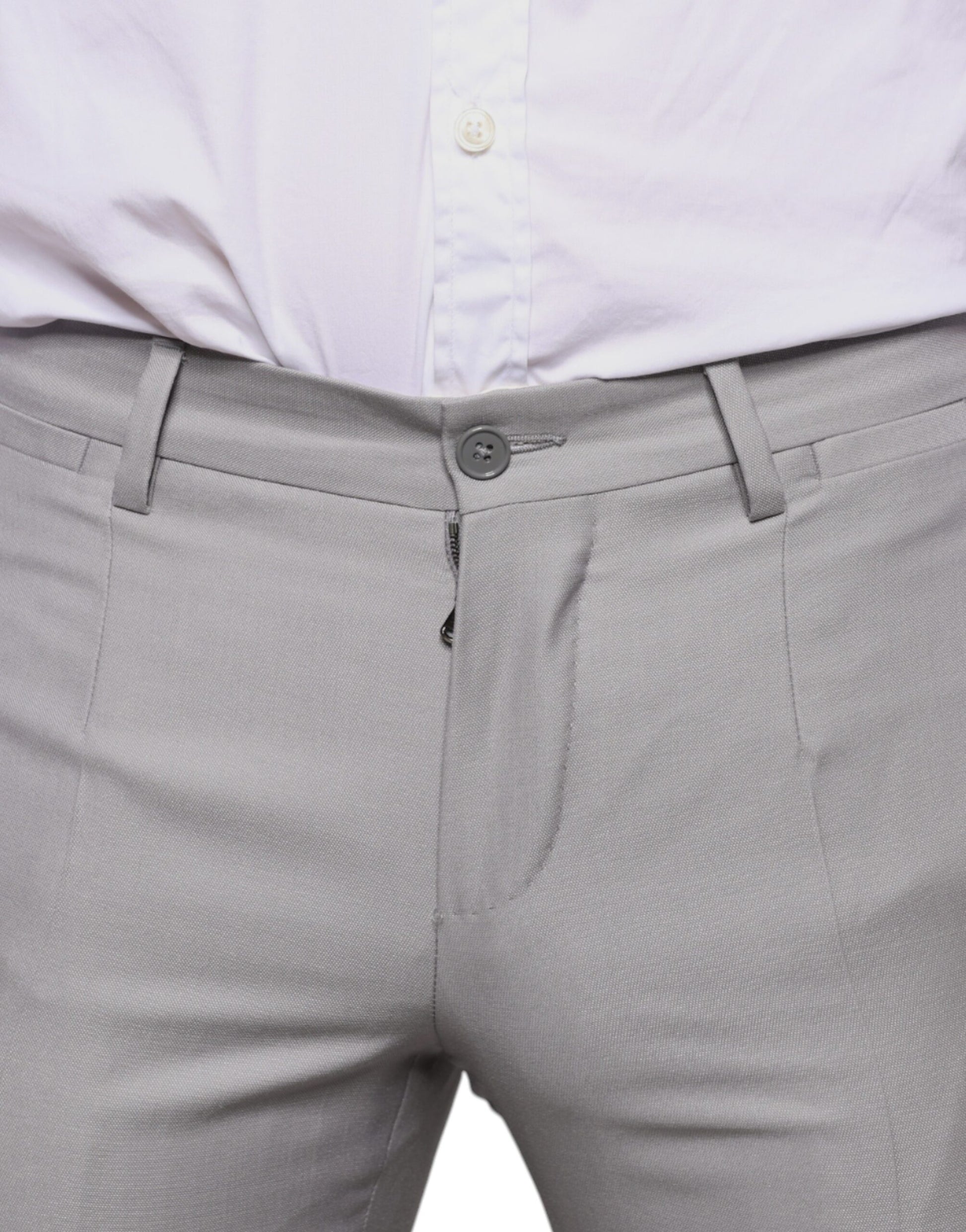 Pantalon de costume Dolce & Gabbana en laine gris clair