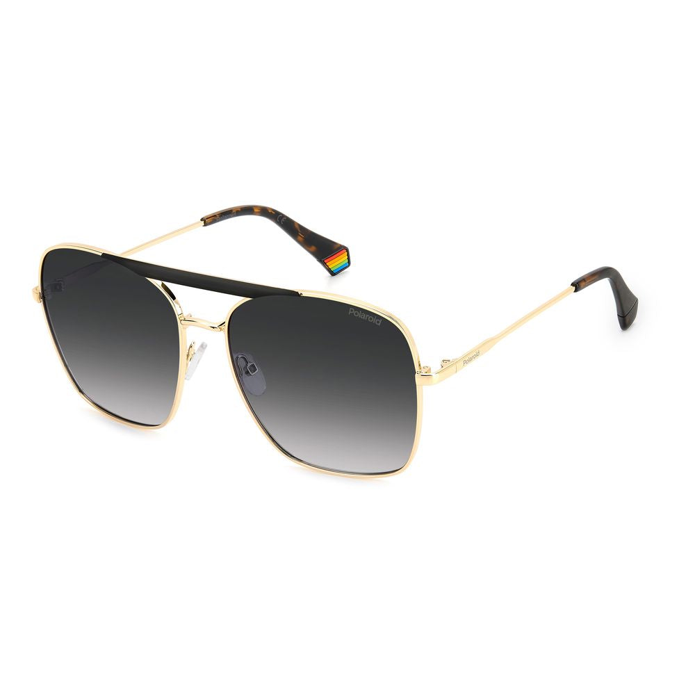 Lunettes de soleil Polaroid en métal noir